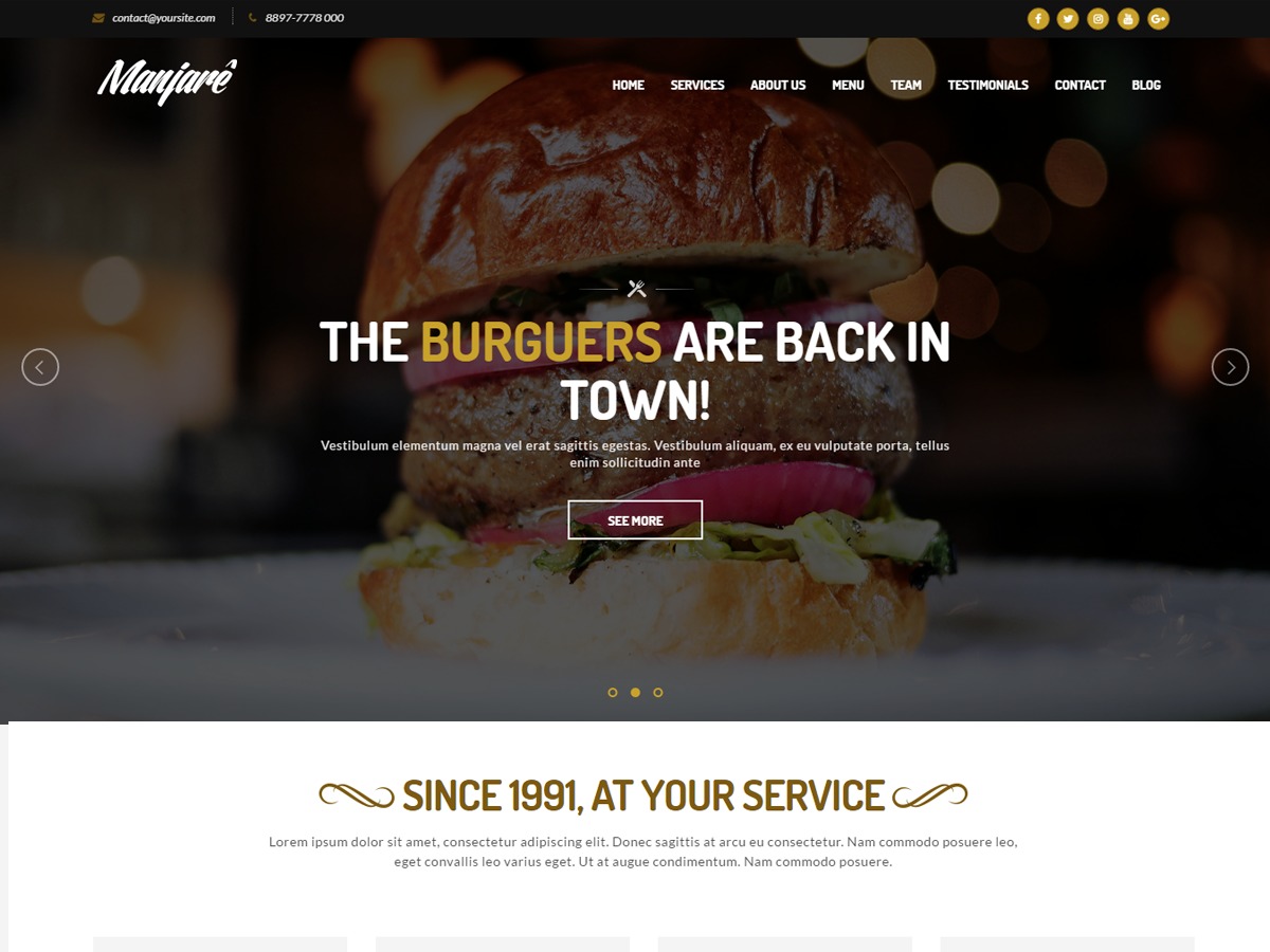Theme WordPress manjare