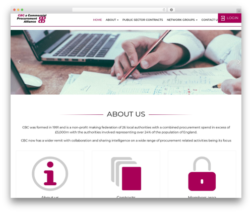 WordPress theme Imarketing Framework - centralbuyingconsortium.co.uk