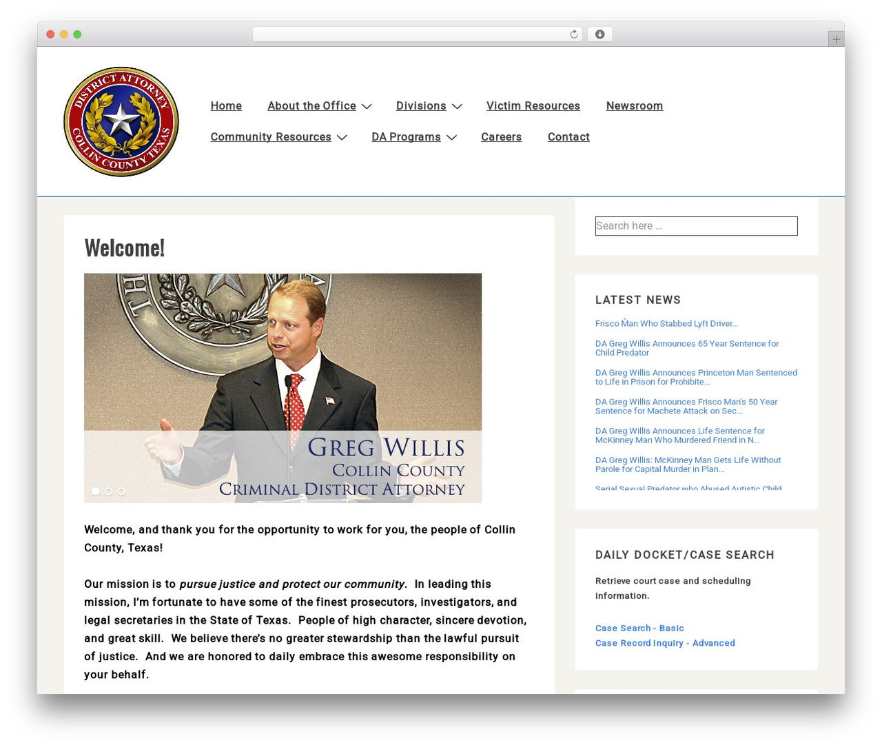 WordPress theme Responsive - collincountyda.com WordPress theme Responsive - collincountyda.com