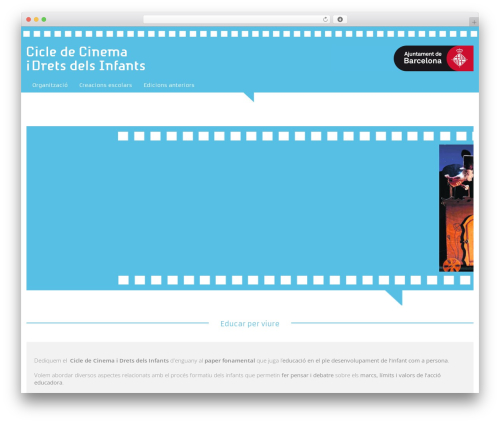 Bee theme WordPress - cinemadretsinfants.org/inici-2015