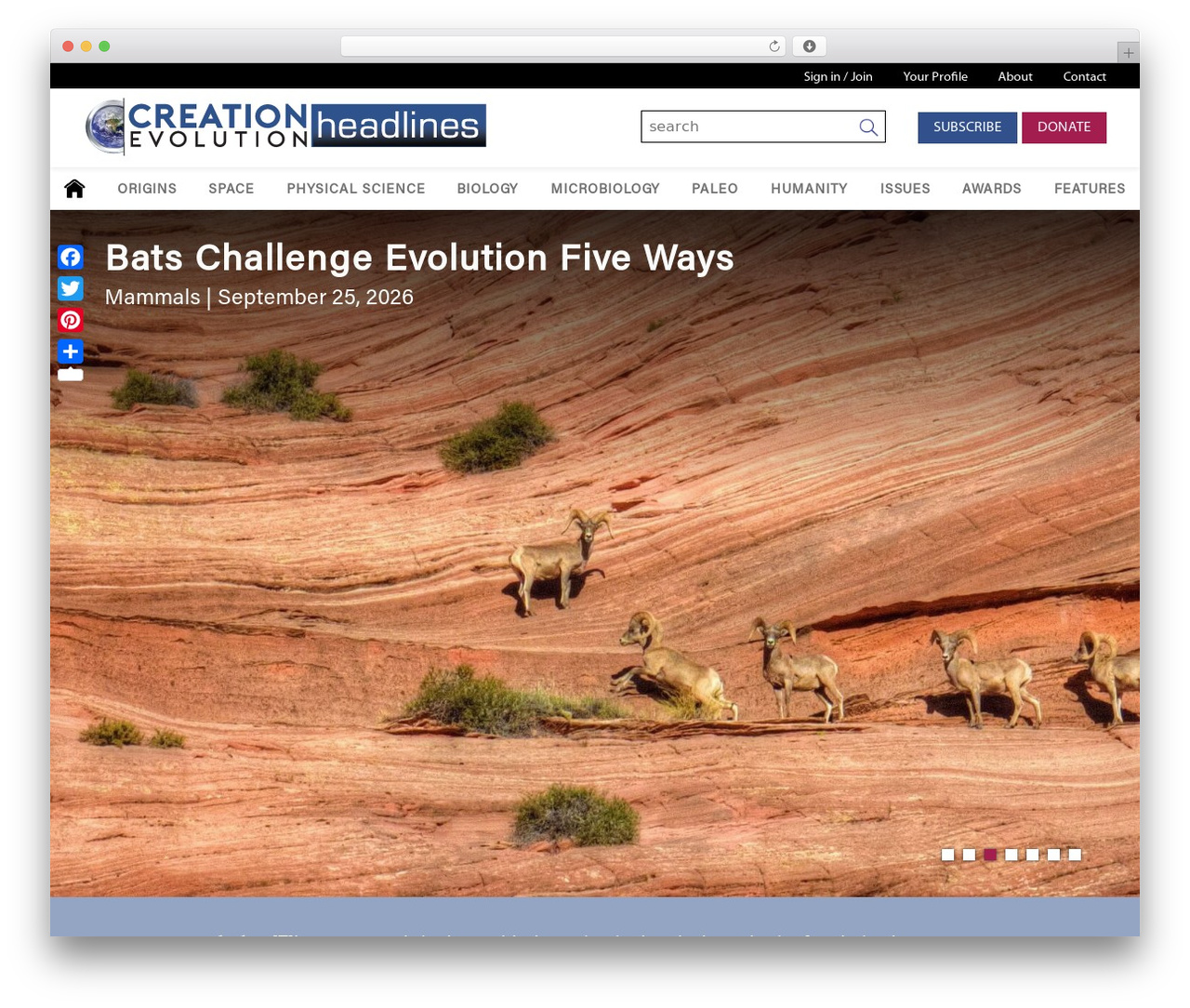 Creation Evolution Headlines theme WordPress - crev.info Creation Evolution Headlines theme WordPress - crev.info