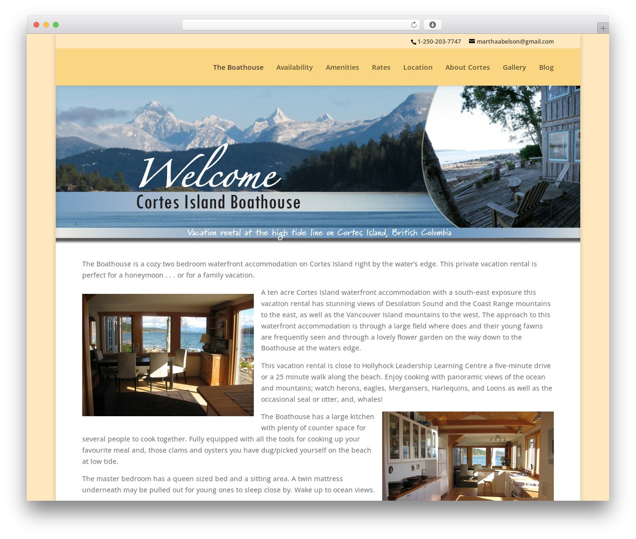 Divi WordPress theme - cortesislandboathouse.com