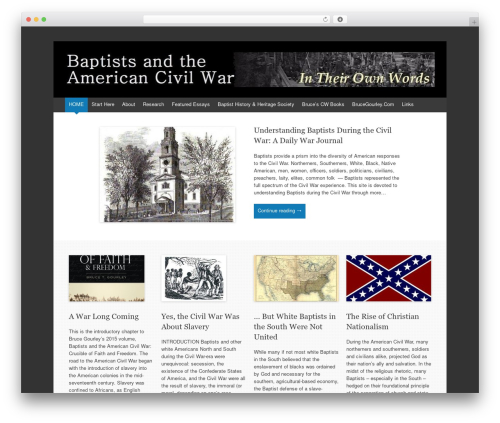 Expound theme WordPress - civilwarbaptists.com