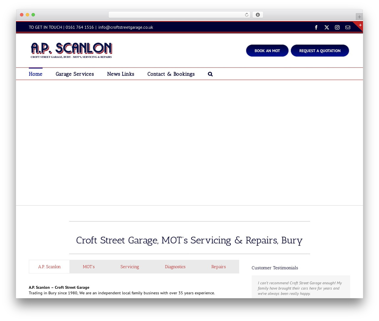 Theme WordPress Avada - croftstreetgarage.co.uk
