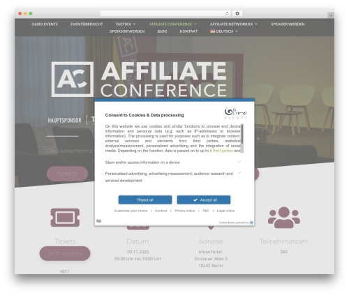 Theme WordPress Divi - affiliate-conference.de