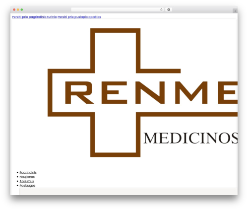 WordPress theme Bricks - renmeda.lt