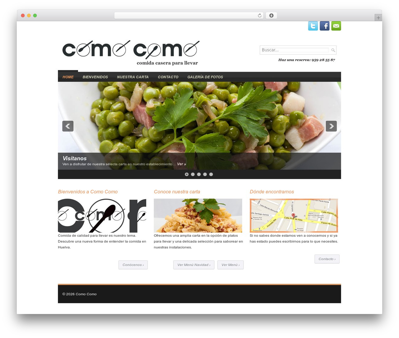 WordPress theme Creativity - comocomo-huelva.com