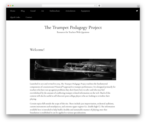 WordPress website theme Writee - trumpetpedagogyproject.com WordPress website theme Writee - trumpetpedagogyproject.com