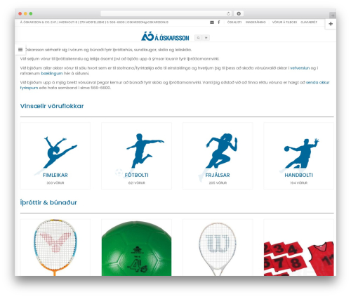 Blaszok WordPress theme - oskarsson.is