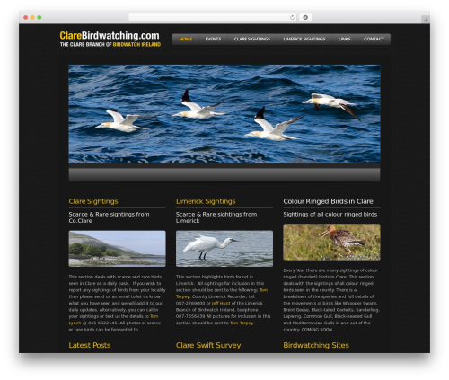 Breeze WordPress theme - clarebirdwatching.com