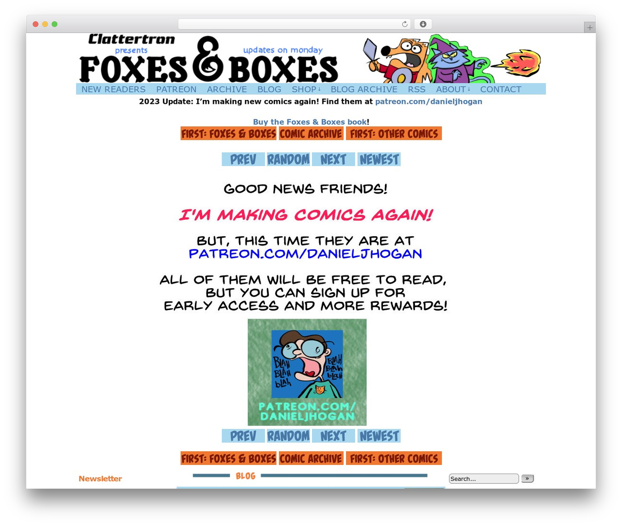 ComicPress theme WordPress - clattertron.com