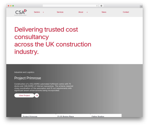 CSA top WordPress theme - christophersmithassociates.co.uk