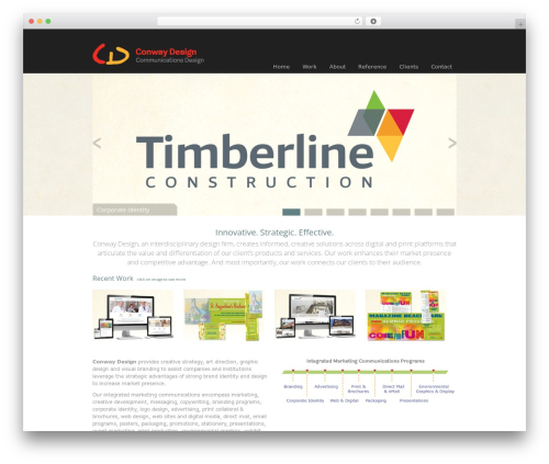 Custom Wordpress Theme WordPress website theme - conwaydesign.net