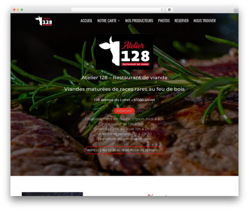 Divi restro menu WordPress plugin - atelier128.fr