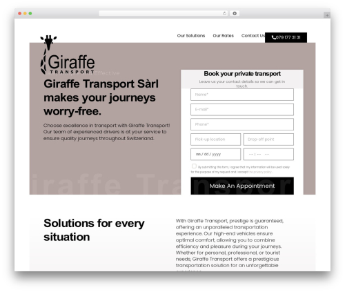 Hello Elementor theme WordPress free - giraffe-transport.ch