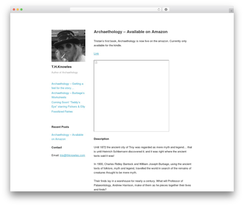 Publish WordPress website theme - thknowles.com