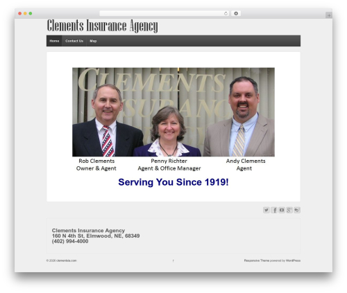 Responsive theme WordPress - clementsia.com