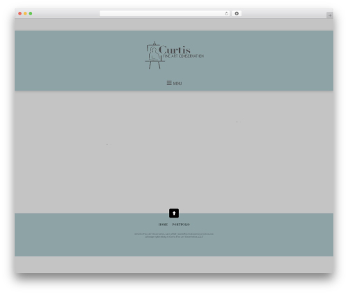 Themify Bold WordPress theme - curtisfineartconservation.com