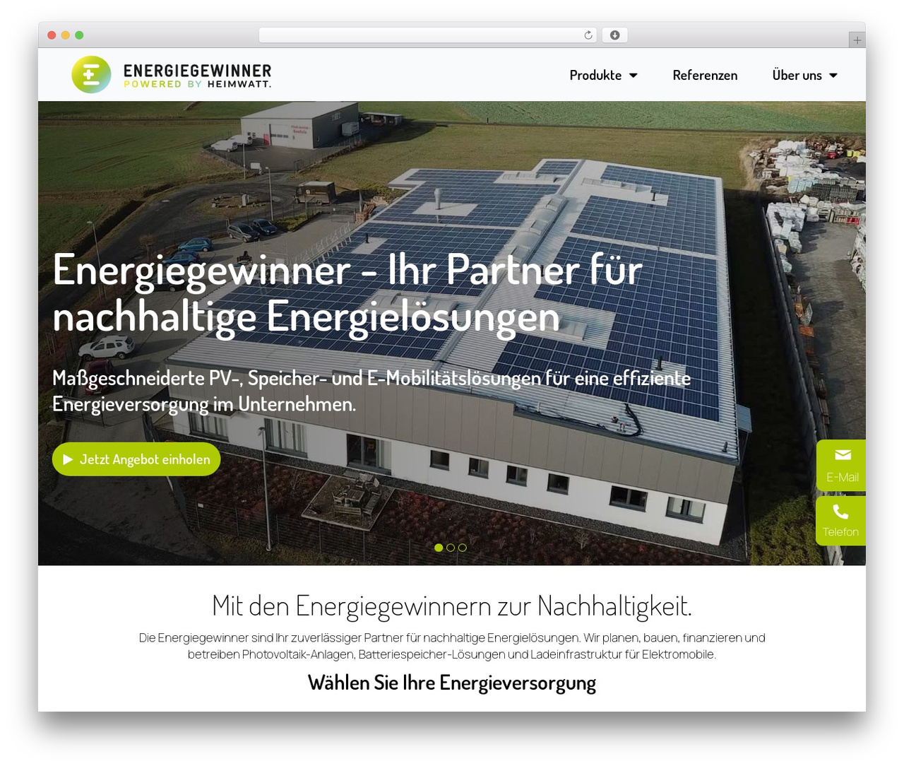 WordPress theme Beaver Builder Theme - energiegewinner.de