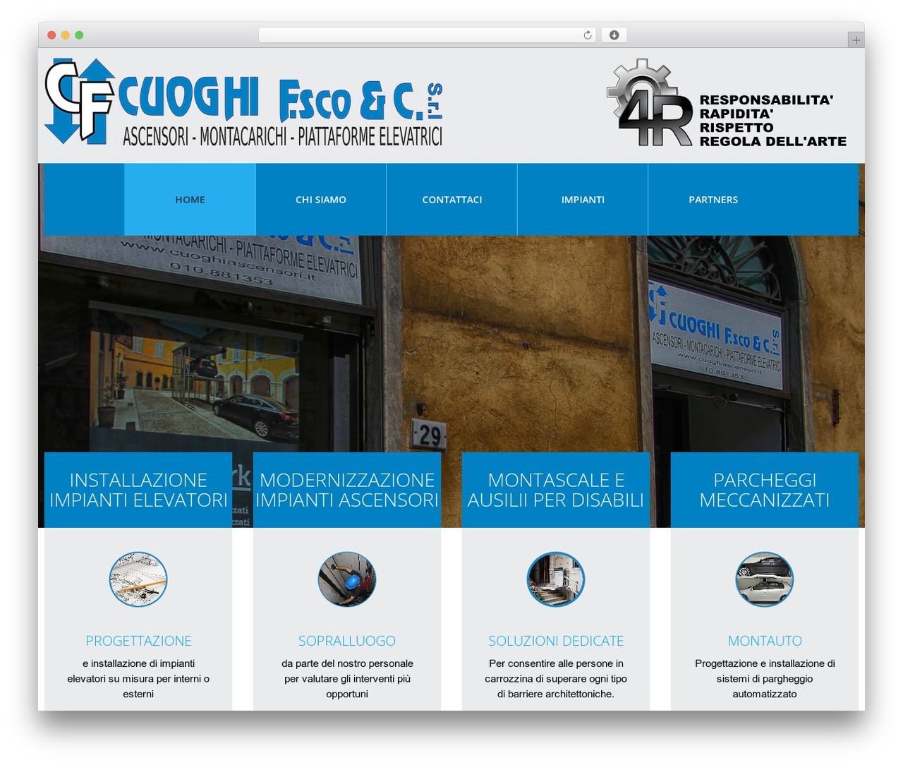 WordPress theme cherry - cuoghiascensorigenova.it
