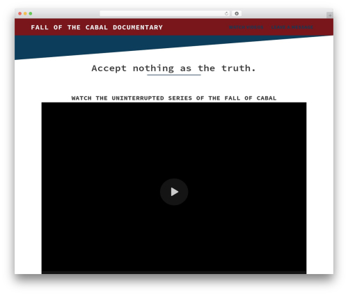 WordPress theme GeneratePress - fallofthecabaldocumentary.com