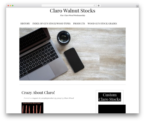 WordPress theme Serdika - clarowalnutgunstocks.com