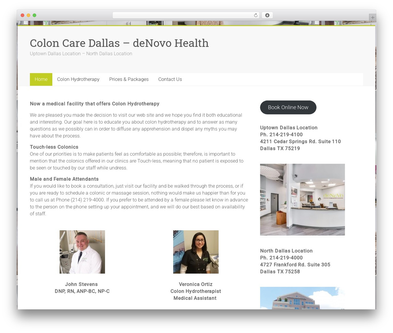 Accelerate theme WordPress - coloncaredallas.net
