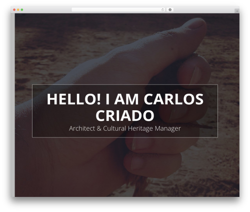 Flatoo WordPress theme - criadocarlos.com