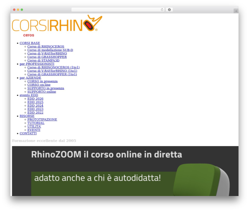 Maestro WordPress store theme - corsirhino.it