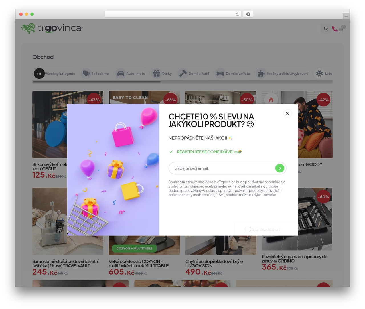 MSUP WordPress theme - etrgovinca.cz