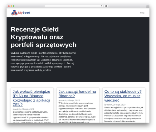 PicoStrap5 Child Base WP theme - myseed.pl