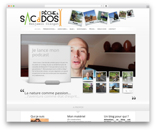 SimplePress WordPress blog theme - clergetblog.com