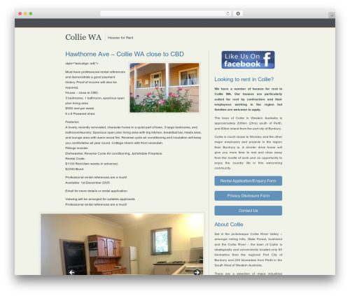 SimplicityBright theme WordPress - colliewa.com.au