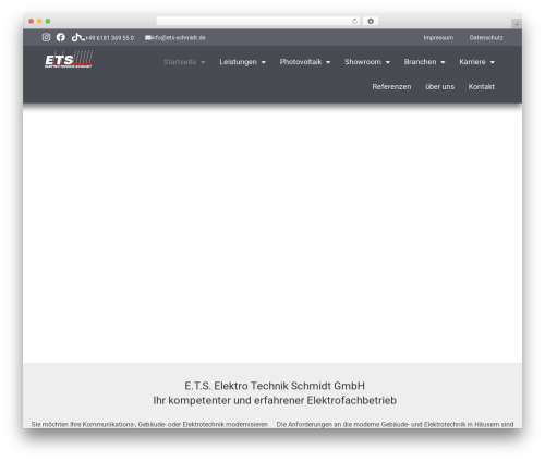 WordPress theme childTheme - ets-schmidt.de