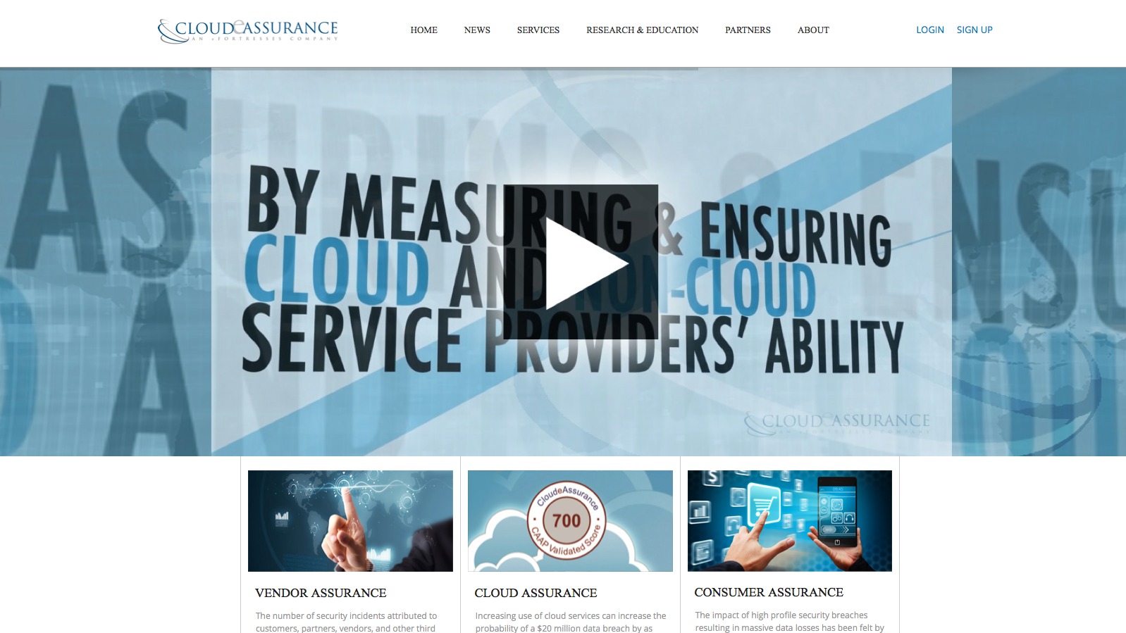 WordPress theme Cloud Assurance by WingCitySites