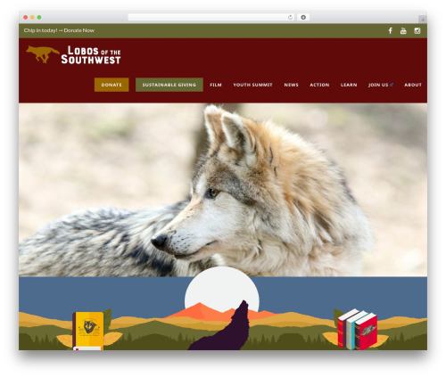 WordPress theme GreenNature - mexicanwolves.org
