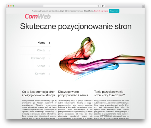 WordPress Theme Number WP theme - comweb.pl