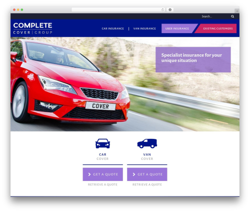 WordPress website theme Default Starter Theme - completecovergroup.com