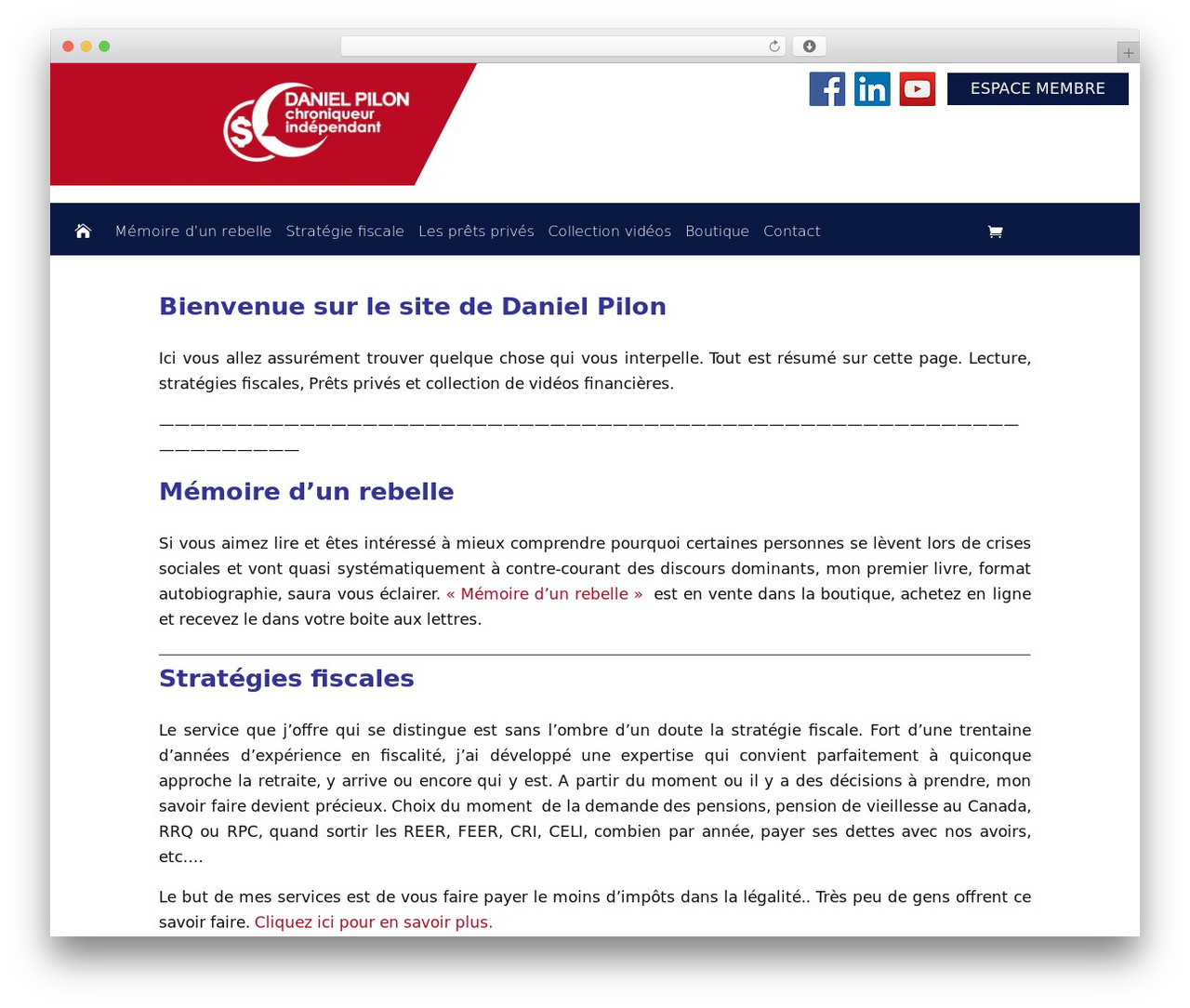 WP theme DanielPilon - danielpilonchroniqueur.ca