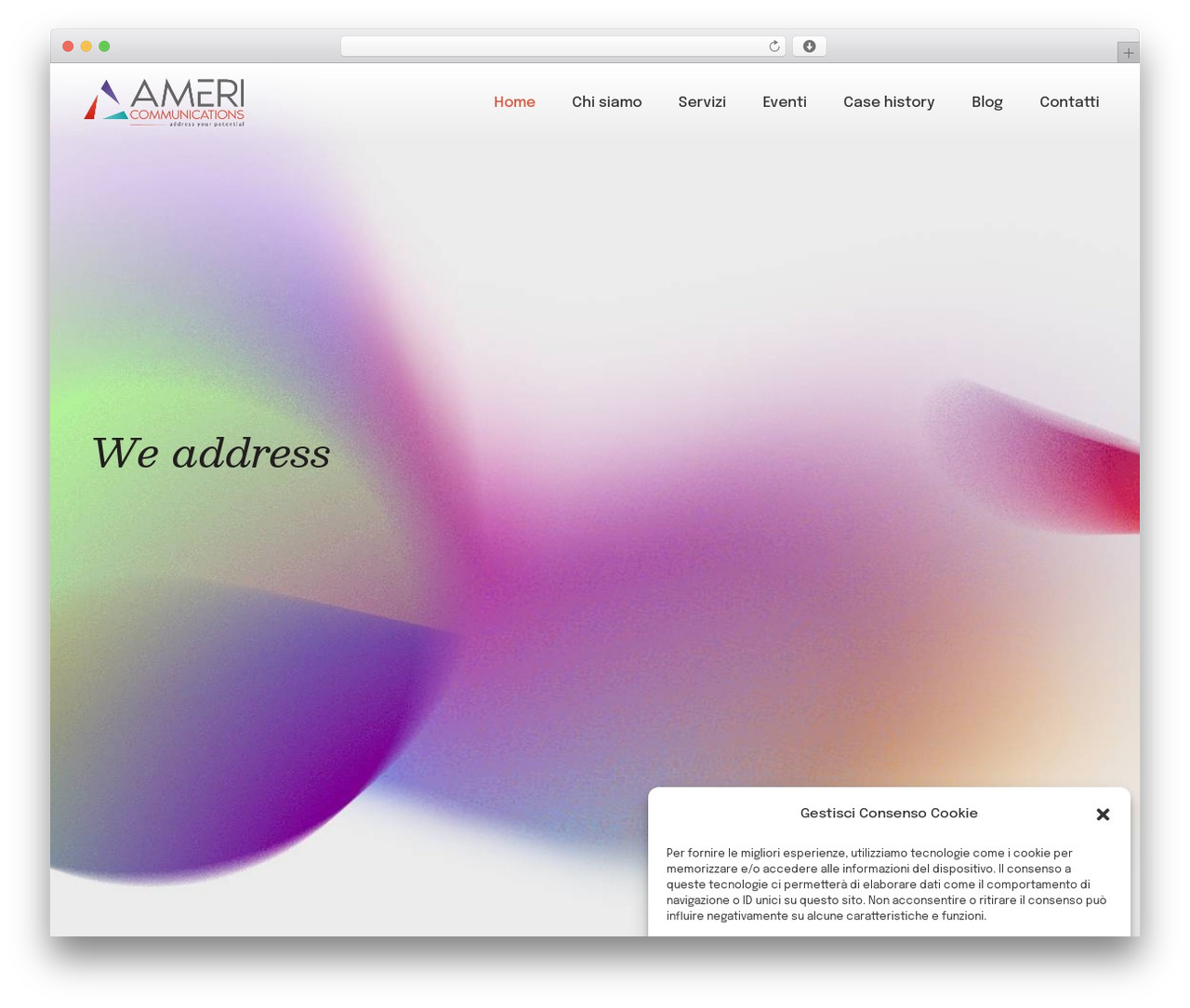 Hello Elementor WordPress theme design - americomunicazione.it