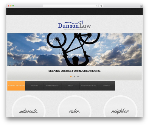 cherry WordPress theme - clevelandbikelawyer.com