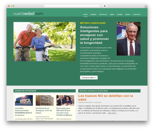 Cuartaedad theme WordPress - cuartaedad.com