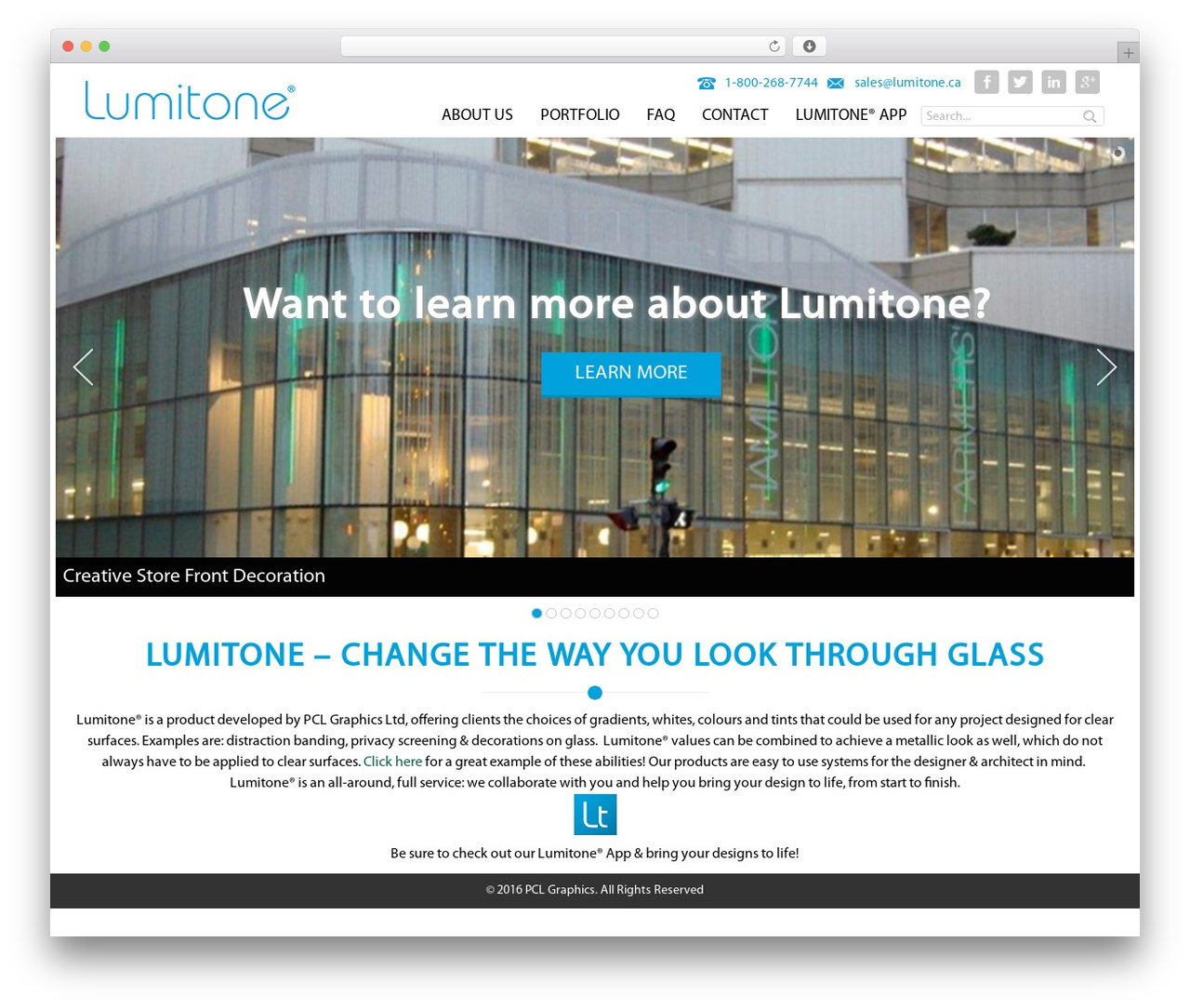 Lumitone WordPress theme - lumitone.ca