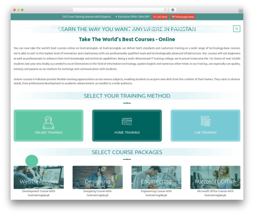 Ninja contact form WordPress plugin - livetraininglab.pk