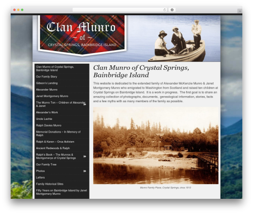 Munro Custom Theme theme WordPress - clanmunrobainbridge.com