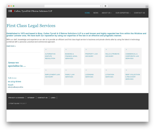 PB-Bootstrap theme WordPress - cullentyrrell.ie