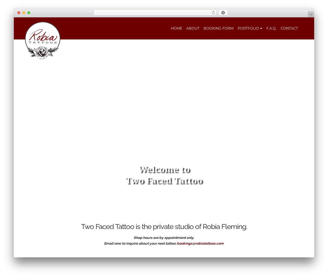 Spark WordPress theme - robiatattoos.com
