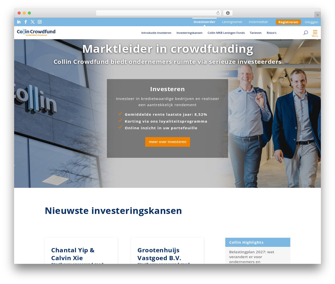 Theme WordPress Divi - collincrowdfund.nl