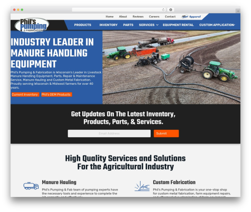 WordPress theme Beaver Builder Theme - philspumpingandfab.com