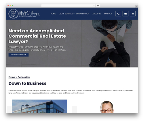 WordPress theme Bespoke - tedperlmutter.com